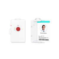 Badge intelligent LoRaWAN GPS avec bouton d'urgence SOS pour la sécurité du personnel et la gestion du personnel