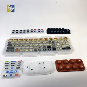Claviers d'ordinateur pliables en caoutchouc de silicone doux au toucher personnalisés pour la courbe de mûre et la télécommande