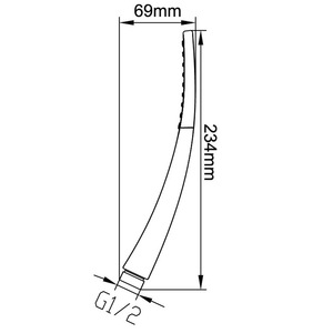 Nouveau Bain Moderne Carré Shampooing Économiseur <span class=keywords><strong>d</strong></span>'<span class=keywords><strong>Eau</strong></span> Rectangle Pluie Partielle Abs Chrome Pommeau de Douche à Main <span class=keywords><strong>pour</strong></span> salle de bain - Product Image 5