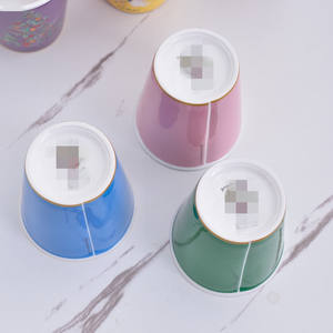 Tasse à thé en céramique de type chapeau de bambou, petite tasse blanche pour maître, tasse individuelle, bol à thé, ensemble de thé, mug en céramique - Product Image 4