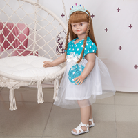 Populaires Grandes Poupées Reborn Bébé en Silicone de 76CM, Poupées Reborn Réalistes Nouveau-Né Adorables en Caoutchouc pour Cadeaux d'Enfants