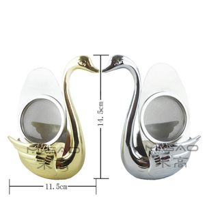 ที่กรองชา Swan ขนาด 14.5 ซม. สแตนเลสสตีล ใช้ซ้ำได้ ดีไซน์สวยงาม สำหรับชุดน้ำชา - Product Image 1