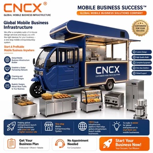Camion de restauration mobile pour glaces et hot-dogs, remorque alimentaire en acier inoxydable - Product Image 3