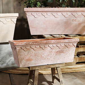 Jardinière rectangulaire en fibre de verre de style nordique, grand diamètre, pour salon, extérieur, balcon, jardin, fleurs - Product Image 2