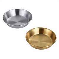 Petit bol en acier inoxydable 304 pour assaisonnements, sauces et salades, idéal pour restaurants coréens, BBQ et cuisine occidentale, produit transfrontalier