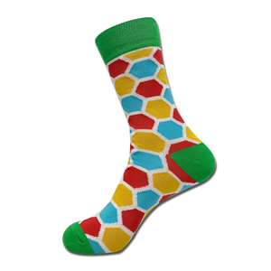 Nhà Sản Xuất Vớ Tùy Chỉnh Thực hiện Chất Lượng Cao Đầy Màu Sắc Bông Tre Mát Màu Sáng Kinh Doanh Mens Ăn Mặc Vớ - Product Image 6