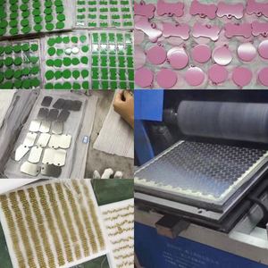 Tag anjing cetakan sublimasi polos potongan khusus grosir mode bentuk tulang logam anjing kucing nama ID Tag hewan peliharaan - Product Image 6