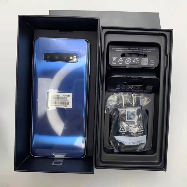 Original 98% New US Version Used Mobile Phone for Am Sung S10 Plus 128GB 1SIM Unlocked Smartphone S20 S21