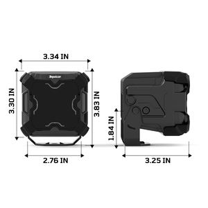 Luz antiniebla/de conducción Led blanca/amarilla de 3 pulgadas, focos LED cuadrados impermeables todoterreno 4x4 con cubierta, accesorios universales para vehículos - Product Image 2