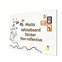 Tableau blanc magnétique mat autocollant mural, écran de projection anti-reflet 3-en-1, tableau d'écriture effaçable à sec pour bureau et salle de classe