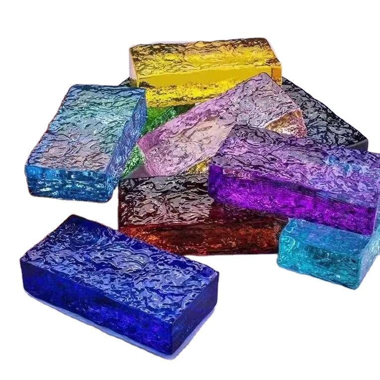 Building Decoration Glass Brick Multicolor Crystal
