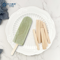 Bâtonnets de glace à l'eau personnalisés de 93*10*2mm Bâtonnets de crème glacée jetables en bois Bâtonnet de glace écologique en bouleau