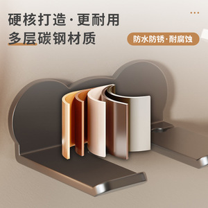 Soporte de Pared para Secador de Pelo con Ventosa, Estante de Aluminio para Baño, Estante de Almacenamiento Duradero, Forma Rectangular, Modelo 985 - Product Image 4