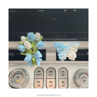 Diffuseur de parfum en pierre de gypse céramique naturelle pour voiture, à clipser sur la grille d'aération, pour huiles essentielles, vente en gros