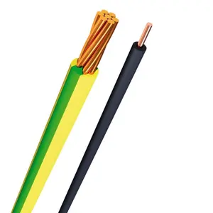 1.5 mm 2.5 mm 4 6 10 25mm Single Core PVC Coated Copper Electric Cable and Wire ground copper china cable wire