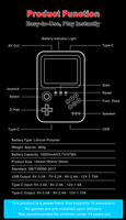 Nouvelle console de jeu portable rétro 2-en-1 K8 2026 avec batterie externe 10000 mAh, écran IPS 3,5 pouces, jeux classiques intégrés, sortie TV et carte TF