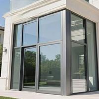 Fenêtre coulissante en aluminium avec moustiquaire, design dernier cri de l'usine KLEIN en Chine, cadre enduit pour la ventilation