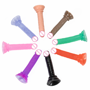 5.7英寸软果冻小逼真肛门假阳具带吸盘迷你水晶假阳具女性按摩器 - Product Image 6