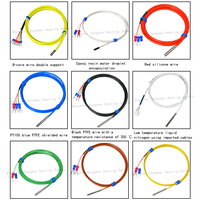 Songdao 4*30mm Probe Flexible PT100 RTD Temperature Sensor 0.1C Resolution 6-wire PTFE Cable 200 OEM ODM IP68 Stainless Steel