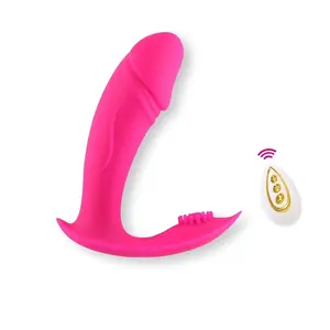 Vibromasseur 1 pièce 2021, gode, sous-vêtement, anneau pénis, jouet sexuel pour le vagin, à double stimulation