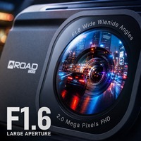 Cámara para Auto de Doble Lente, DVR 1080P Frontal VGA, Cámara Trasera, Control por Aplicación WiFi, Pantalla de 3 Pulgadas, USB 2.0, Grabación en Bucle, 64GB, WDR