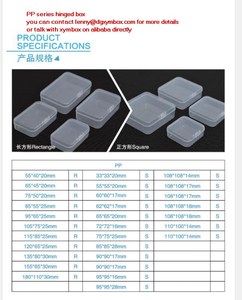Clear Polypropylene <strong>Mini</strong> <strong>Storage</strong> <strong>Box</strong> With Hinged Lid &amp; Snap Closure Clear Plastic Organizer <strong>Storage</strong> <strong>Box</strong> - Product Image 4