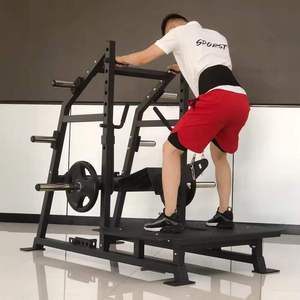 Machine à Squat à Courroie Rhino à Gamme de Mouvement Complète, à Charge de Plaques, pour Squat Profond, Entraînement des Jambes et des Hanches, Usage Commercial en Salle de Sport - Product Image 4