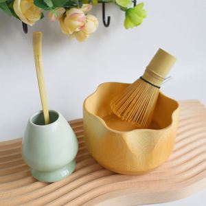 Ensemble complet d'outils pour la cérémonie du thé japonaise personnalisée, avec fouet, cuillère et bol, personnalisation du logo, idéal pour un cadeau de matcha - Product Image 4