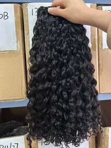 100% Extension de tissage de cheveux vierges droits en vrac humains sans traitement chimique simple Double dessiné crépus pour la tresse des femmes noires - Product Image 5