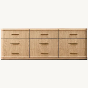 Cómoda Moderna <span class=keywords><strong>de</strong></span> Lujo <span class=keywords><strong>de</strong></span> Fábrica, Cómoda Larga y Ancha <span class=keywords><strong>de</strong></span> Madera para Armario con 9 Cajones - Product Image 5