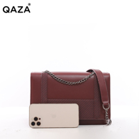 Set Tas Selempang Wanita Elegan Bahan Kulit PU, Tas Lipat Keras dengan Dompet, Desain Minimalis, Tas Tangan Wanita