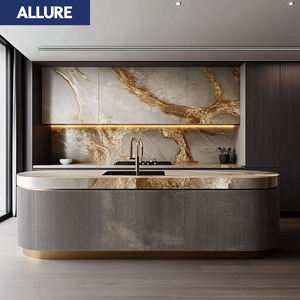 Allure Smart isola <span class=keywords><strong>tavolo</strong></span> americano dispensa produttori acrilico armadi da <span class=keywords><strong>parete</strong></span> personalizzati Set completo <span class=keywords><strong>cucina</strong></span> <span class=keywords><strong>con</strong></span> elettrodomestici - Product Image 1