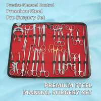 Kit chirurgical manuel en acier inoxydable de haute qualité, certifié CE, pour usage en soins intensifs et hôpitaux, instruments chirurgicaux réutilisables de classe I