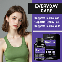 Capsules de collagène et biotine SPL OEM pour cheveux, peau et ongles, kératine, vitamine, produit de beauté, complément halal, capsules de biotine et de collagène