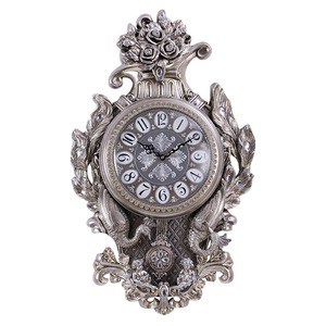 Peacock Shaped <b>Wall</b> <b>Clock</b> Oval Antique Style Battery Powered For Living Room <b>Bedroom</b> Study - Product Image 2