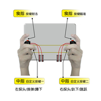 Tablette dédiée aux jeux, accessoire de jeu pour manger des poulets à six doigts, manette auxiliaire à six ou huit doigts, Android