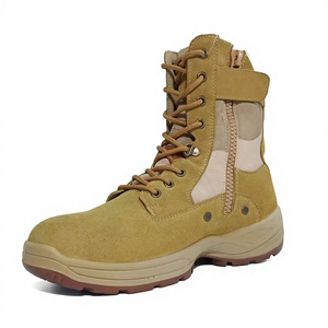 Bottes de travail tactiques en daim pour hommes TSB0205, imperméables, toutes saisons, chaussures de randonnée en plein air, entraînement sur le terrain et travail quotidien - Product Image 1