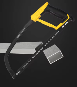 New Arrival High Carbon Steel Hacksaw Frame Rubber Coating Flat Hacksaw Tree <b>Saw</b> Frame Hand Cutting Wood - Product Image 2