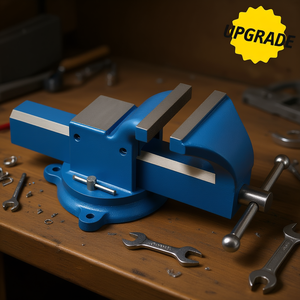 Tornillo de Banco Giratorio de Acero Fervi de 6 Pulgadas, Tornillo de Banco de Alta Resistencia con Mecanismo de Liberación Rápida para Uso en Taller - Product Image 3