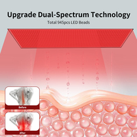 660nm 850nm Rotlichttherapie-Gürtel mit Vibrationsmassage Infrarot-Lichttherapie-Wrap für Rücken Bauch Muskelregeneration