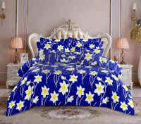 Couette en coton lourd pour la chaleur hivernale avec un motif floral lumineux Ensemble de lit King Size Design réversible