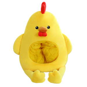 Este Lindo Gorro <span class=keywords><strong>de</strong></span> Peluche con Cabeza <span class=keywords><strong>de</strong></span> <span class=keywords><strong>Pollo</strong></span> es Ultra Cálido, Divertido y Acogedor, Perfecto para Fiestas <span class=keywords><strong>de</strong></span> Invierno, Sesiones <span class=keywords><strong>de</strong></span> Fotos y Uso Diario - Product Image 1