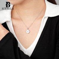 Colliers tendance en gros avec breloques, plaqués or, en argent S925, bijoux fins, pendentifs médaillons avec coquillages, perles et opales pour femmes