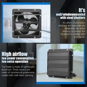 Ventilador Extractor de Aire de Pared Hon&Guan 2024 de 10 Pulgadas con Obturador, Diseño Propio, HA-250M, Personalización Disponible - Product Image 5