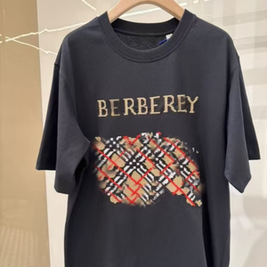 High quality Luxury Designer Men's Clothing Outdoor Sports Checkered <b>Patchwork</b> Classic Men's T-<b>Shirts</b> Fashion Youth T-<b>Shirts</b> - Product Image 3