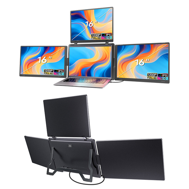 High Cost-Effective 1200P IPS LCD USB-C for 1 Portable Monitor with USB-C and HDMI for Laptop Desktop Business Use New