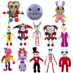 Amazing Digital Circus New Design Cartoon Anime Pomni and Jax Stuffed Plush Toy Digital Circus for Kids Toys