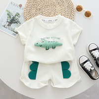 Vente en gros Tenue d'été 0-3 mois manches courtes + short Costumes bébé Ensembles de vêtements pour 12-18 mois Vêtements pour tout-petits