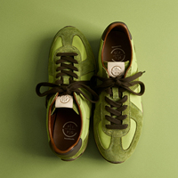Sneakers rétro en daim respirant avec empeigne en toile, baskets de jogging vintage, chaussures de sport décontractées polyvalentes pour hommes et femmes