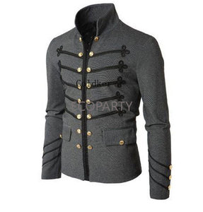 Chaqueta Gótica Victoriana Para Hombre Adulto Talla 3XL Con Cremallera Estilo Caballero Medieval Cristiano Para Carnaval de Purim Época Medieval - Product Image 4